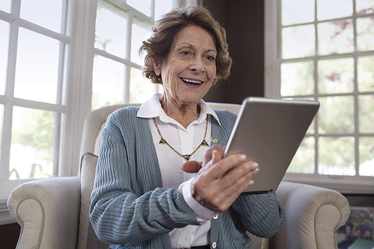 Senior Woman with Tablet